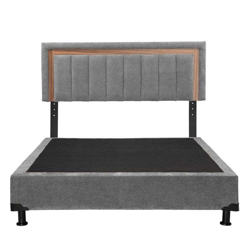 Cabecera Queen Size Trinity Ventur Con Box Gris... image number null