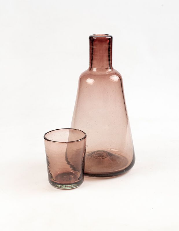 Jarra de Buró de Vidrio Soplado Amatista Marea ... image number null