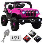 Montable Electrico Camioneta 4x4 Control Remoto Luz Led 12v - Rosa