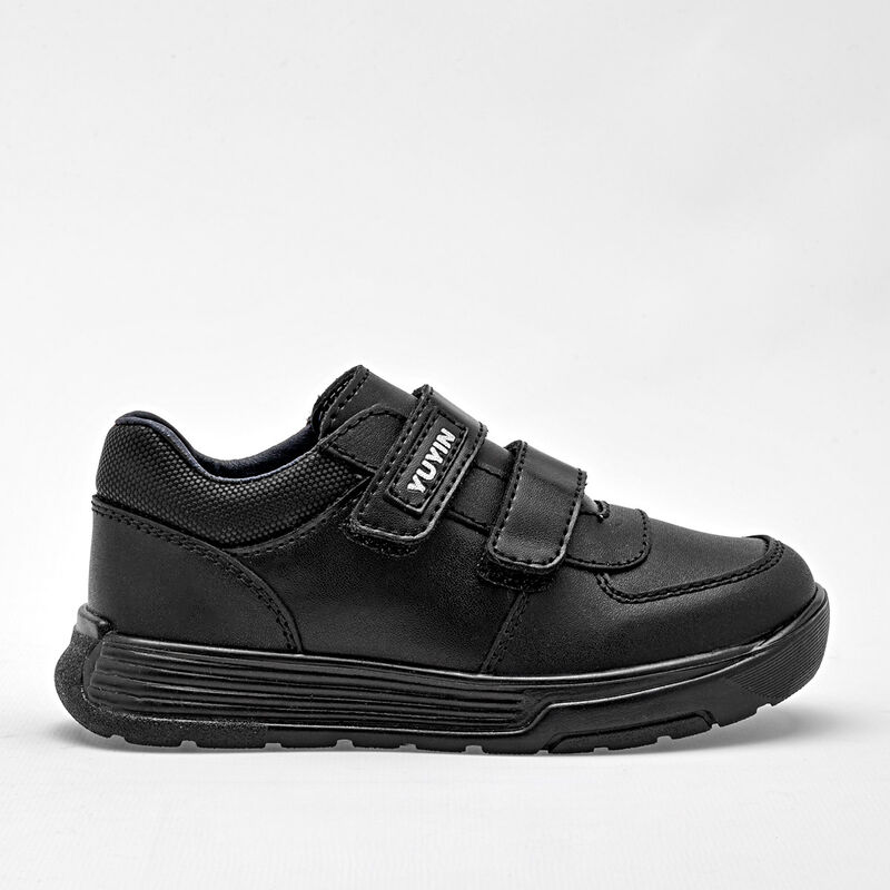 Yuyin Zapato Escolar Para Preescolar Ni&ntilde;o Negro... image number null