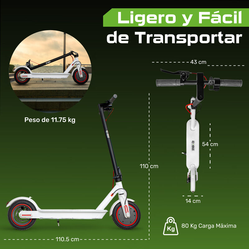 Scooter Eléctrico Plegable E-be Lx30 Monopatín ... image number null