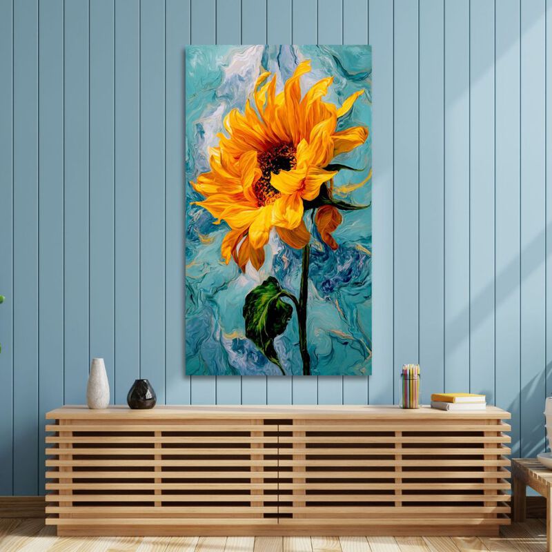 Cuadro Decorativo Impreso 90x122cm Girasol image number null