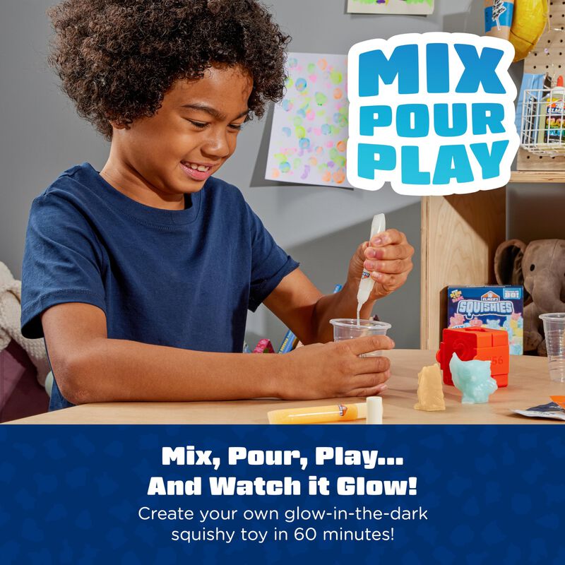 Kit De Actividades Elmer's Squishies Que Brilla... image number null
