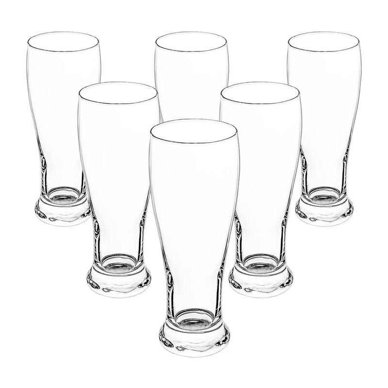 Set De 6 Vasos Cerveceros De Cristal Transparen... image number null
