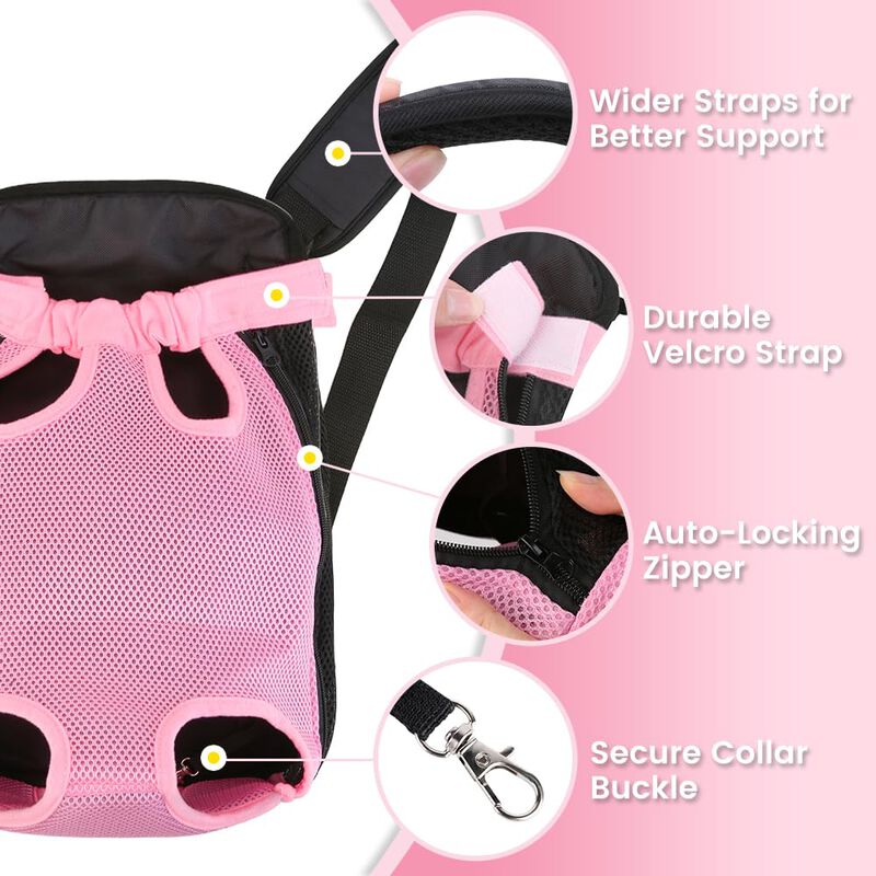 Porta Mascotas Inspack Ajustable Rosa 1.1&ndash;1.8 k... image number null