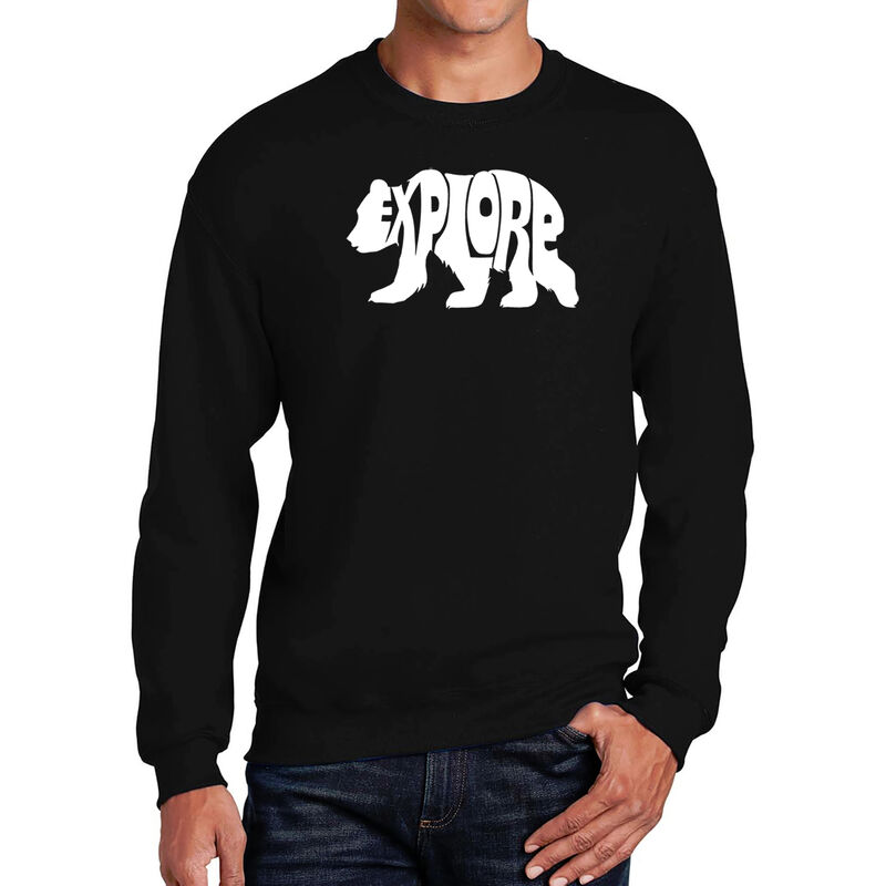Sudadera De Cuello Redondo Word Art Para Hombre... image number null