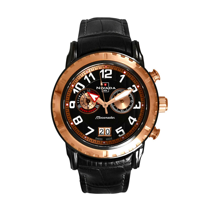 Reloj Nivada MoonMaster Cab Pav/Piel Chrono Neg... image number null