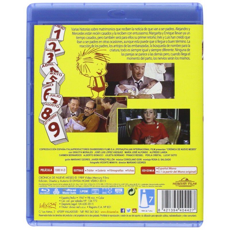 CR&Oacute;NICA DE NUEVE MESES (BLU-RAY) image number null