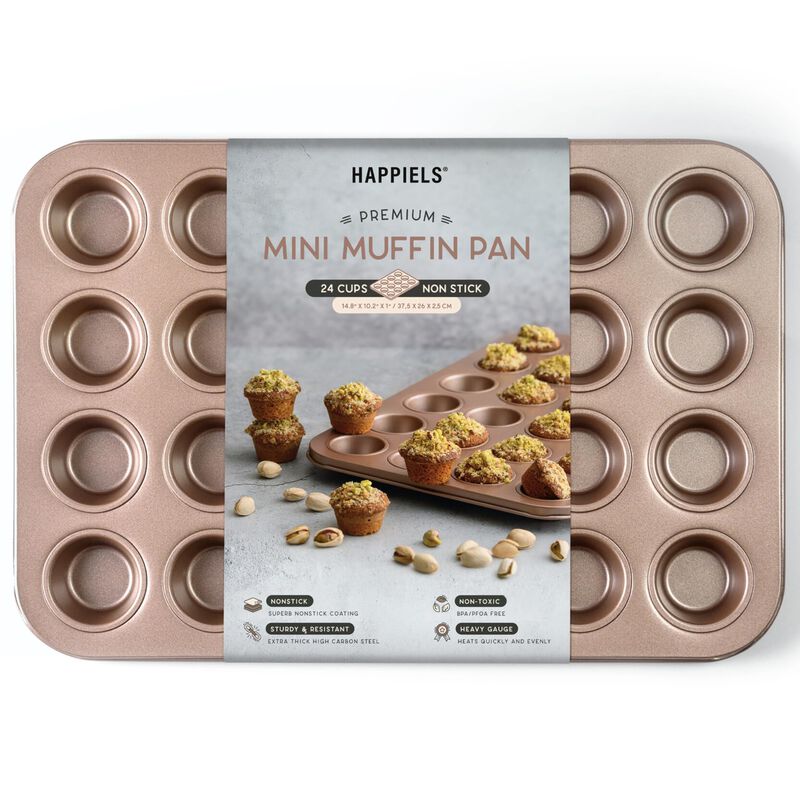 Happiels Molde Para Mini Muffins De 24 Cavidade... image number null