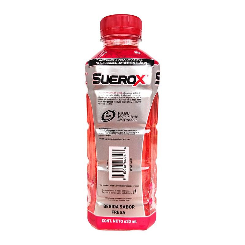 Suerox 8iones Fresa 630 Ml - 630 Mililitros image number null