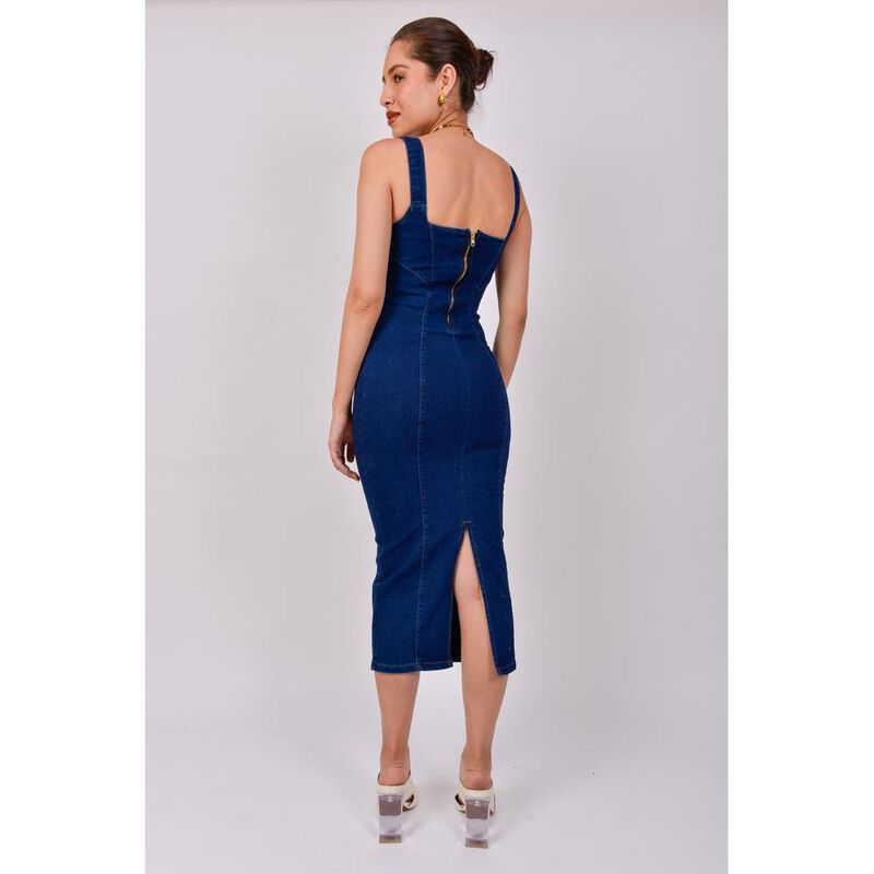 Vestido Mezclilla de tirantes image number null