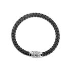 Pulsera De Acero Y Piel Para Caballero
