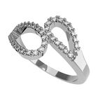 Anillo de Compromiso en Oro Blanco 14K con Circonia -  Talla:9/ FJ686-14W-CZ-9