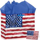Bolsa De Regalo Neptniopllab Con Bandera De Ee. Uu. 26 &times; 20 &times; 12 cm Con Tarjeta