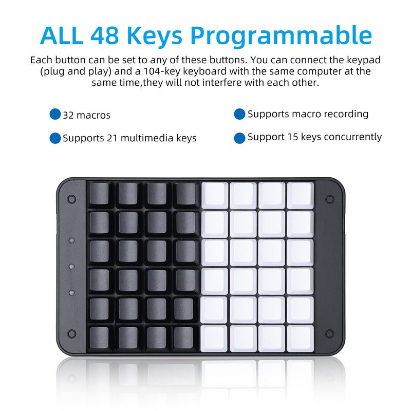 Teclado Mec&aacute;nico Koolertron De 48 Teclas Usb Co... image number null