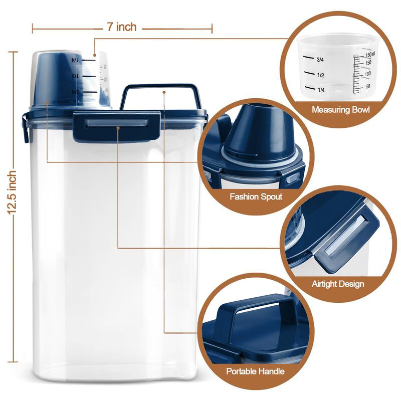 Contenedor De Alimentos Tiovery 3 l Herm&eacute;tico A... image number null