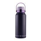 Termo LuckyLy Liza Morado Lila o Beige de Acero Inoxidable Doble Aislamiento T&eacute;rmico de 1 Litro Tapa Herm&eacute;tica con Popote