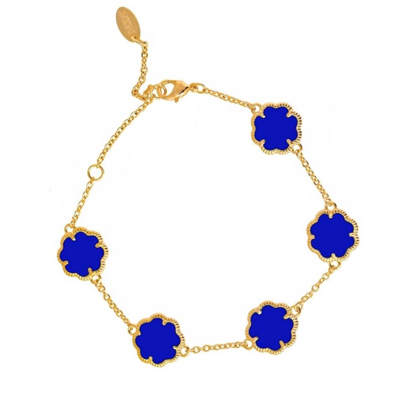 Pulsera ajustable Trébol Chapa de oro 18k Zvezd... image number null