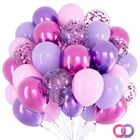 Set De Globos Kawkalsh 30 cm Rosa Y Morado &ndash; 68 Unidades
