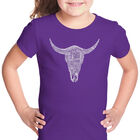 Camiseta Word Art Para Ni&ntilde;a - &Eacute;xitos del M&uacute;sica Country - Morado