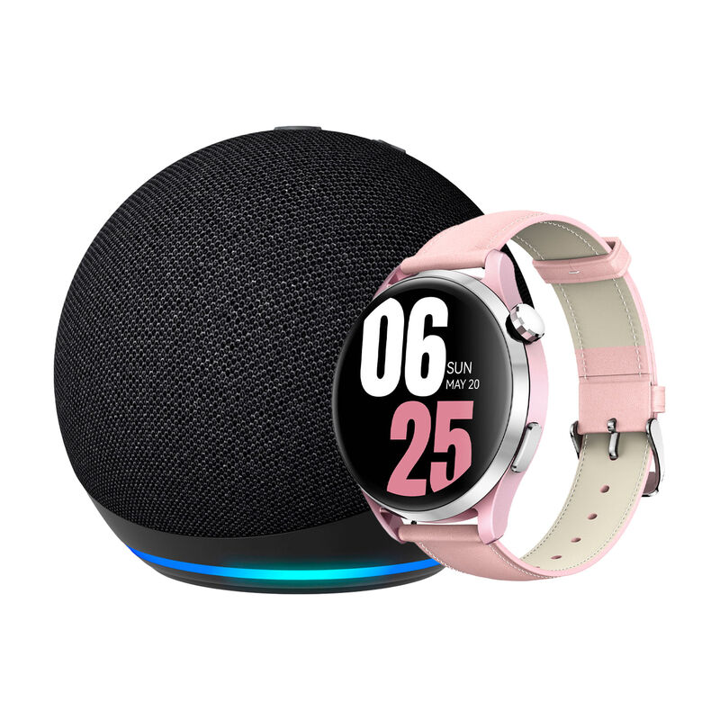Combo Amazon Echo Dot 5ta Gen Negro + Kieslect ... image number null