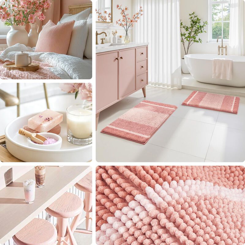Alfombra De Ba&ntilde;o Homeideas 51 cm x 81 cm + 43 c... image number null