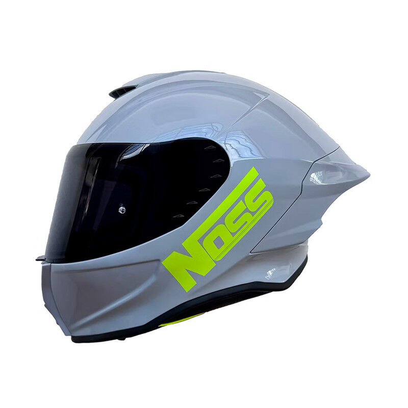 Casco Noss Ns-801p Cerrado S&oacute;lido Gris Glossy L image number null