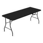 Mesa Plegable Tipo Portafolio 180 X 70 X 74 Cm Negra Cuon4726 Ort
