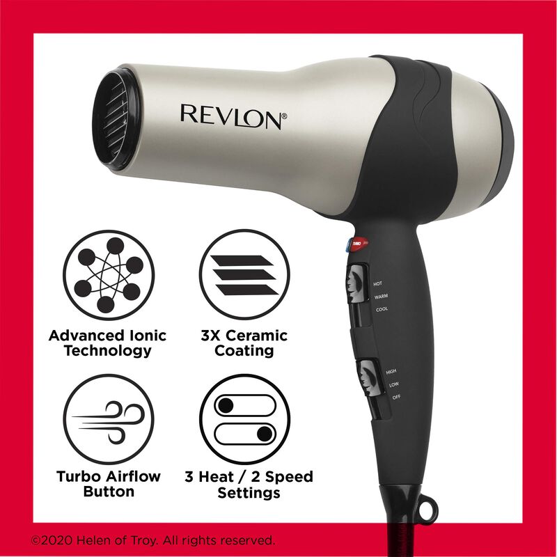 Secador De Pelo Revlon Turbo 1875w Ionic Con Re... image number null