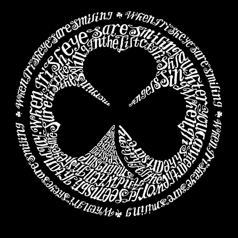 Camiseta Word Art Para Hombre - Irland&eacute;s - Gris image number null