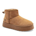 Moramora Bota con peluche para mujer camel