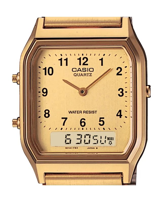 Reloj Casio Vintage Unisex AQ-230GA-9BVT dorado image number null