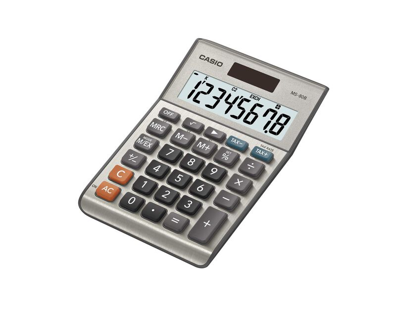 Calculadora De Sobremesa Casio Ms-80b Standard ... image number null