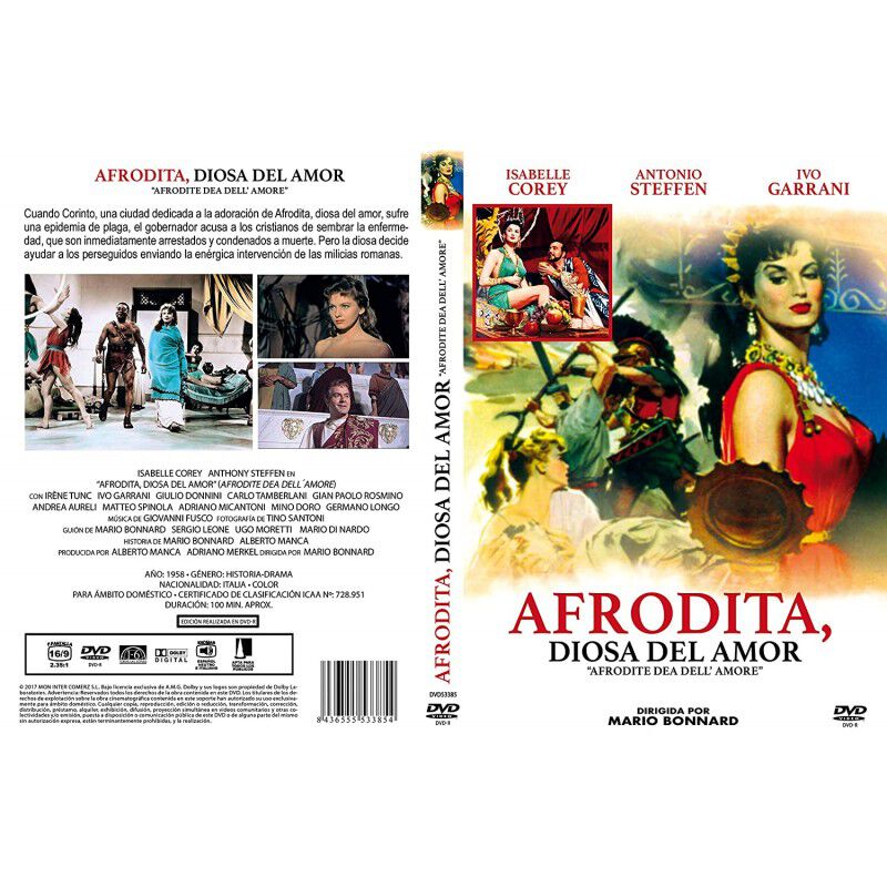 Afrodita, Reina Del Amor Dvd 1958 Afrodite, Dea... image number null