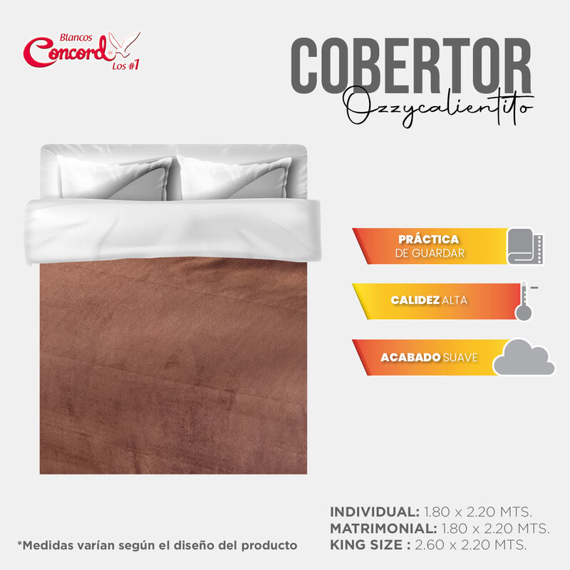 COBERTOR PACHICALIENTITO CAFE KS/XL-QS image number null