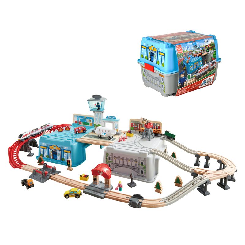 Set De Tren De Juguete De Madera Hape Super Cit... image number null
