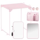 Organizador De Casilleros Svartur Pink Con Estante, Espejo Y Pizarra Blanca