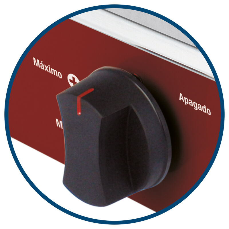 Parrilla Estufa De Mesa Aksi 2 Quemadores Rojo ... image number null