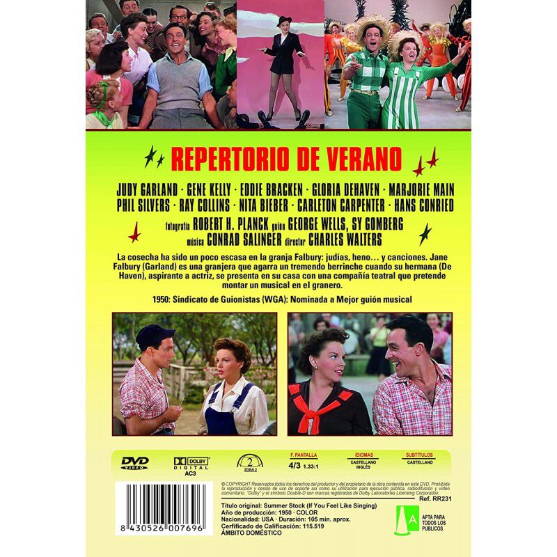 Repertorio De Verano (summer Stock) [dvd] image number null