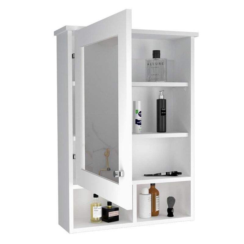 Gabinete Para Ba&ntilde;o Egeo Blanco Con Puerta Espej... image number null