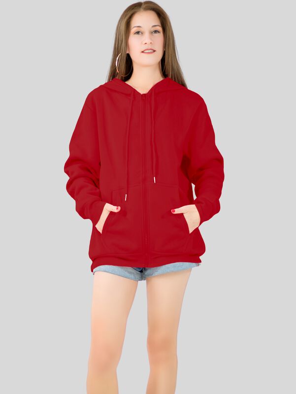 Sudadera De Mujer Con Cierre Y Capucha Sud-1015... image number null