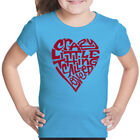 Camiseta Word Art Para Ni&ntilde;a - Crazy Little Thing Called Love - Turquesa