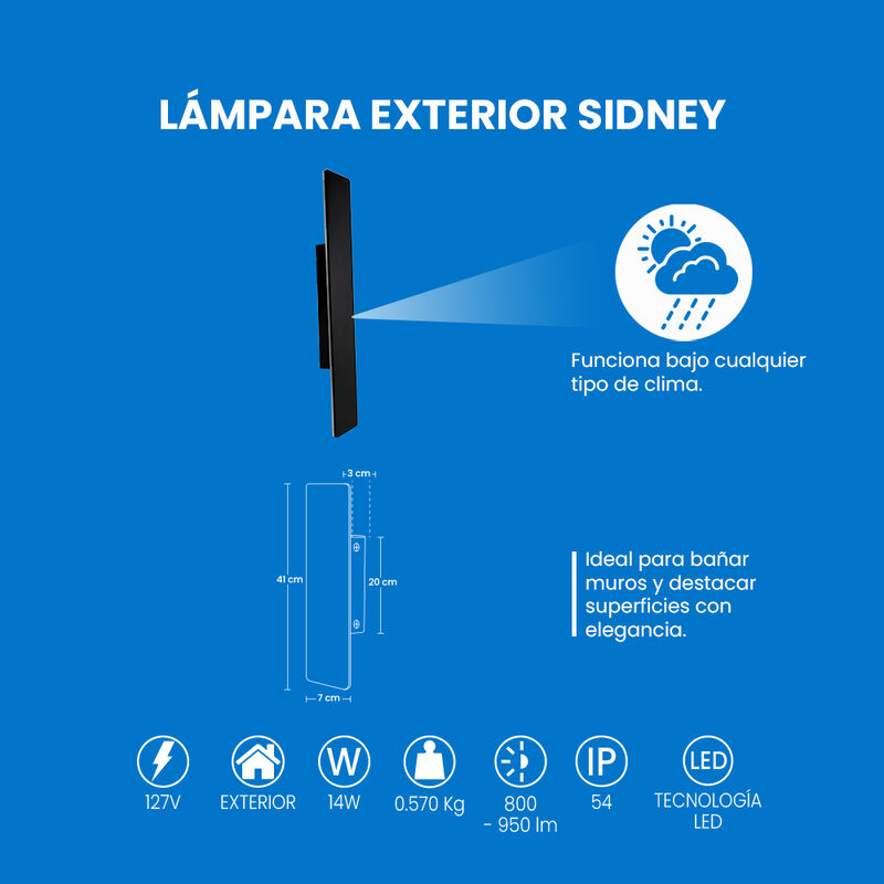 mil luces Lámpara Exterior SIDNEY 001 image number null