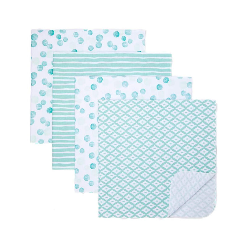 Manta De Franela Rn Spasilk Baby 4pz Puntos Ver... image number null