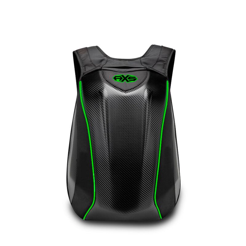 Mochila Axs Rigida Para Motociclista Verde image number null