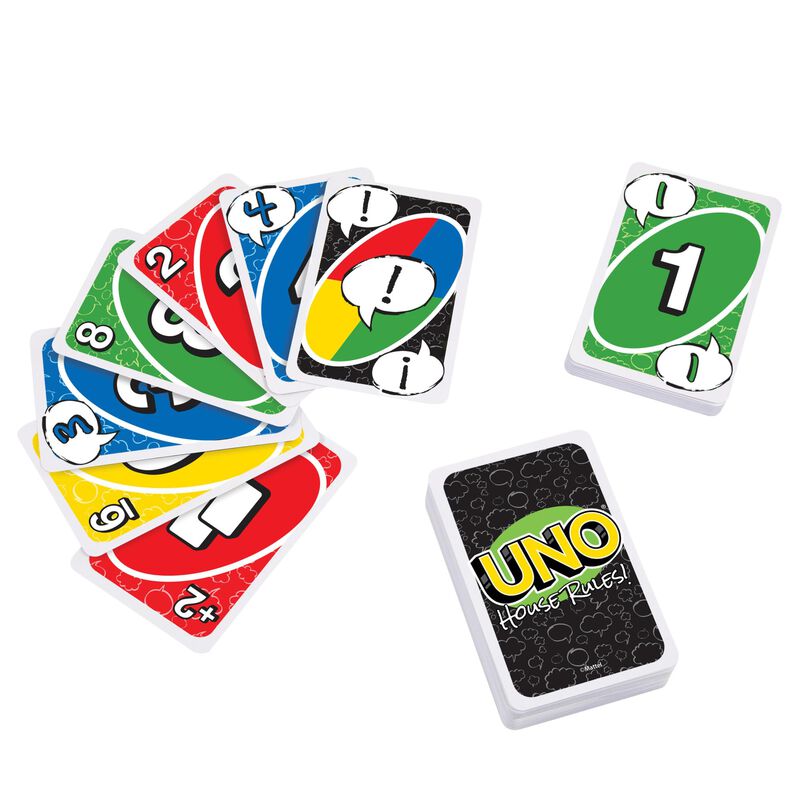 Juego De Cartas Mattel Games Uno House Rules Pa... image number null