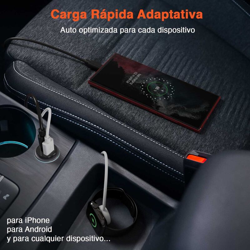 Cargador De Auto Hypergear Plug In 20w Pd Dual ... image number null