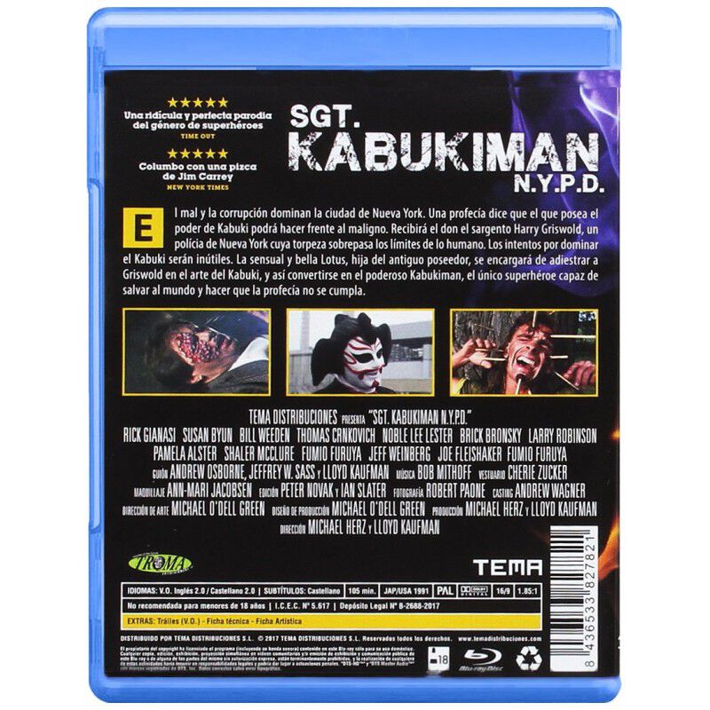 Sargento Kabukiman Del N.y.p.d. [blu-ray] image number null