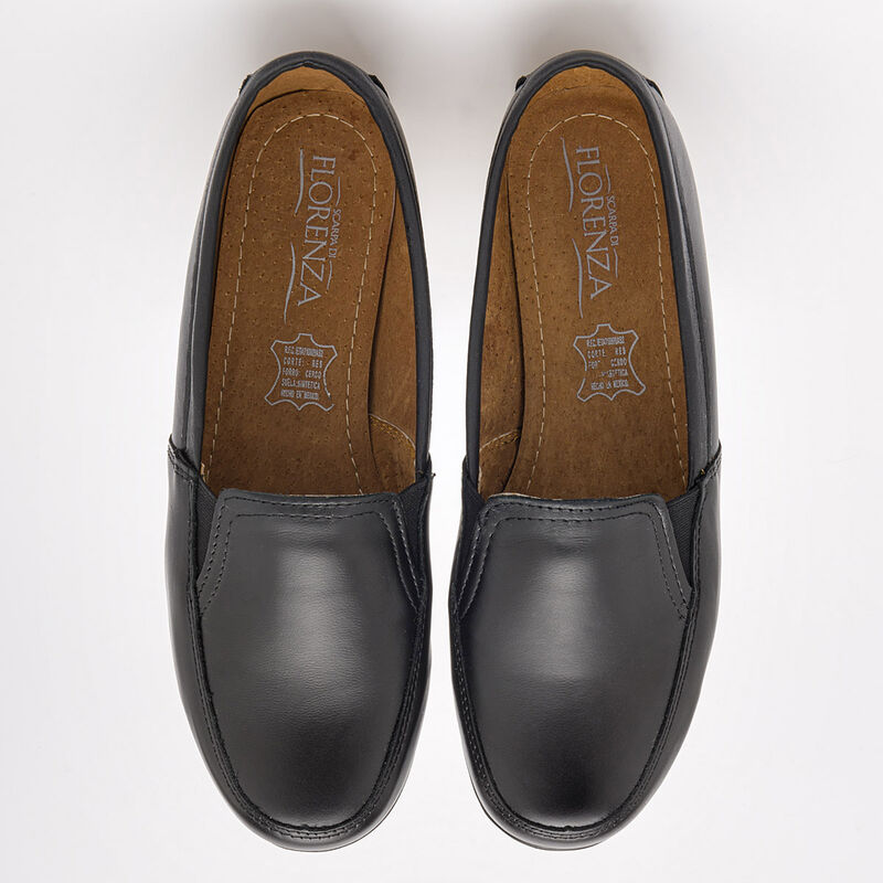 Florenza Zapato de horma c&oacute;moda para mujer negr... image number null