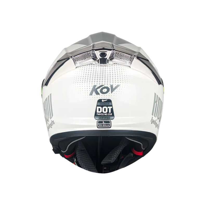 Casco Kov Thunder Waves Blanco M image number null